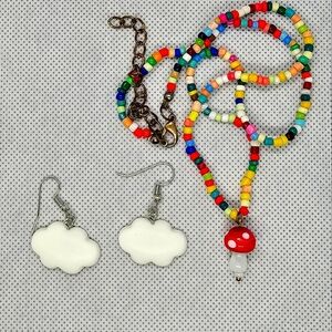 Mushrooms and Clouds Jewelry Bundle